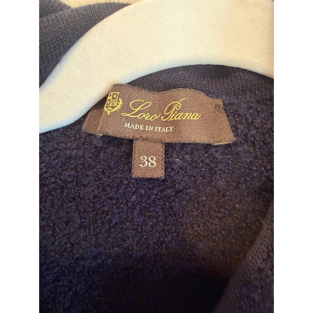 Loro Piana Bouclé Silk Cashmere Zip Jacket - Picture 2 of 7